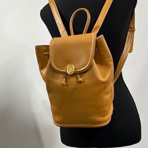 Mark Cross Tan Leather Backpack